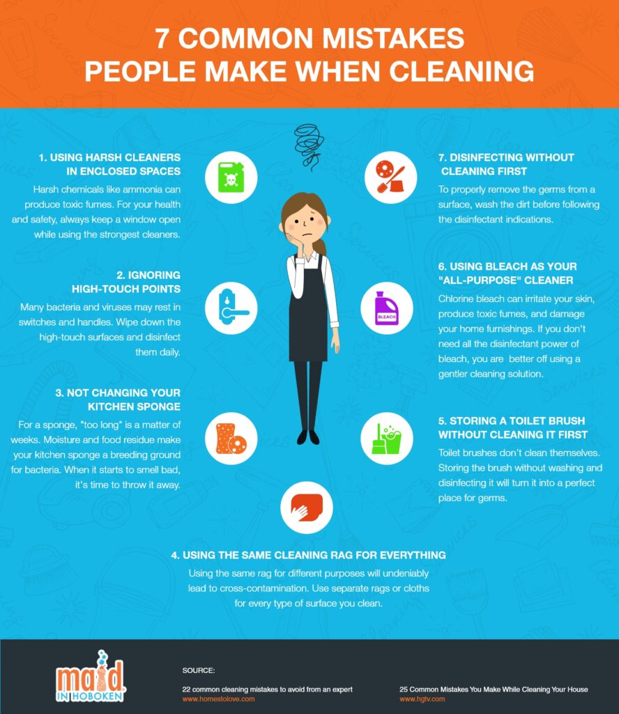  Common Mistakes People Make When Cleaning